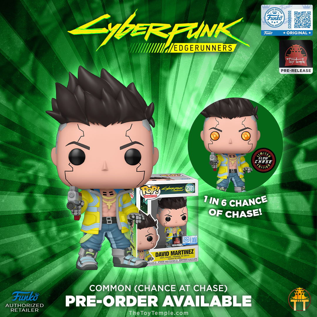 Funko Pop David Martinez #2581 Chase Glow ojos naranja Toy Temple 1 en 6