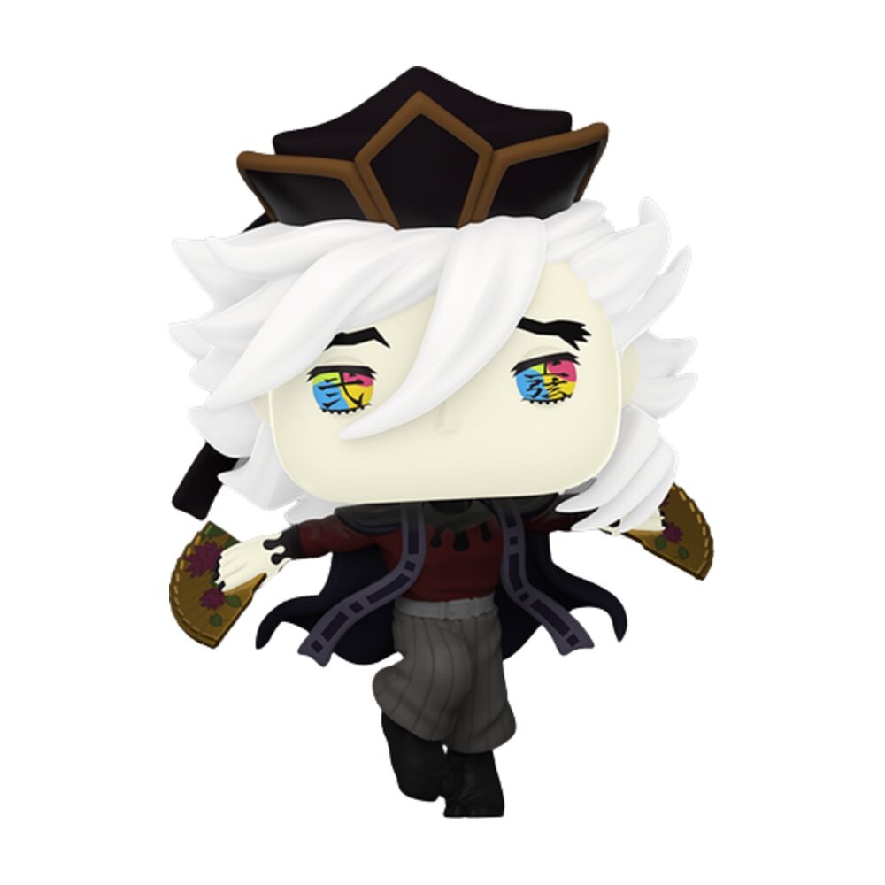 Funko Pop Doma #2511 Chase Glow fuera de caja fondo blanco abanicos dorados Demon Slayer