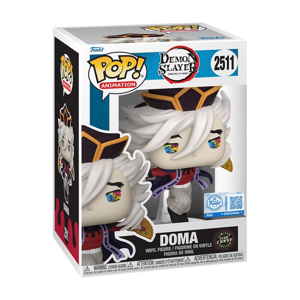Funko Pop Doma #2511 Chase Glow caja Limited Glow Chase Edition Demon Slayer