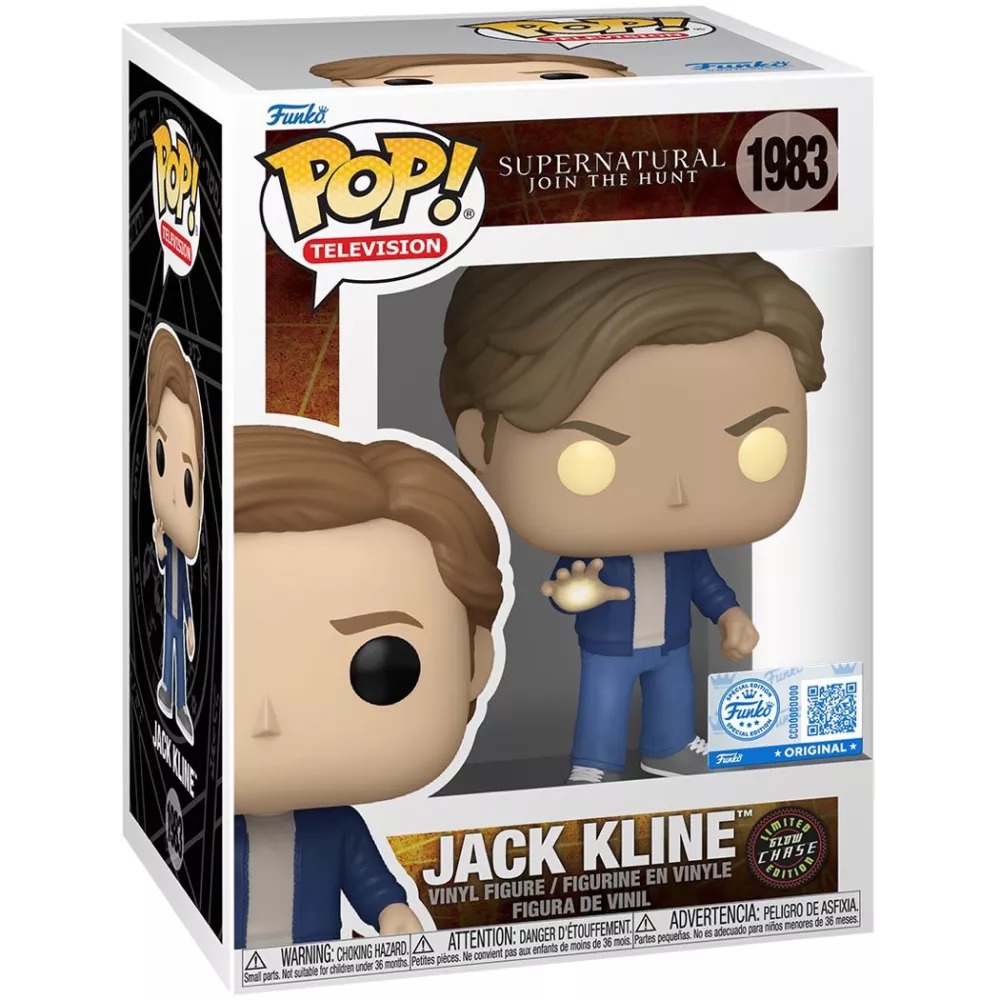Funko Pop Jack Kline #1983 Chase Glow caja Pop Television Supernatural Special Edition Funko Pop Jack Kline #1983 Chase Glow caja Pop Television Supernatural Special Edition